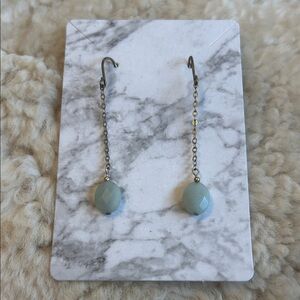 Elegant Blue Dangle Earrings